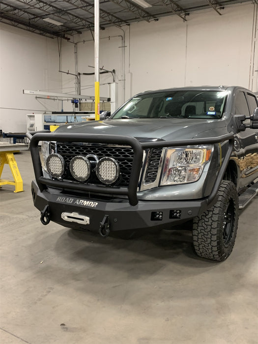 Road Armor 7162F5B Stealth Winch Front Bumper; Lonestar Guard; Texture Black; - Truck Part Superstore