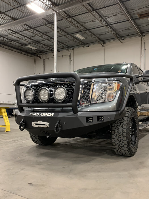 Road Armor 7162F5B Stealth Winch Front Bumper; Lonestar Guard; Texture Black; - Truck Part Superstore
