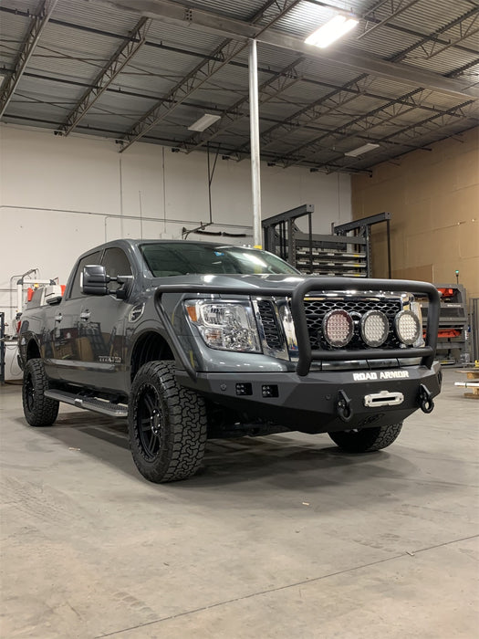 Road Armor 7162F5B Stealth Winch Front Bumper; Lonestar Guard; Texture Black; - Truck Part Superstore
