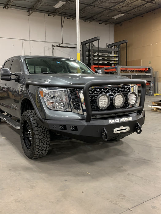 Road Armor 7162F5B Stealth Winch Front Bumper; Lonestar Guard; Texture Black; - Truck Part Superstore