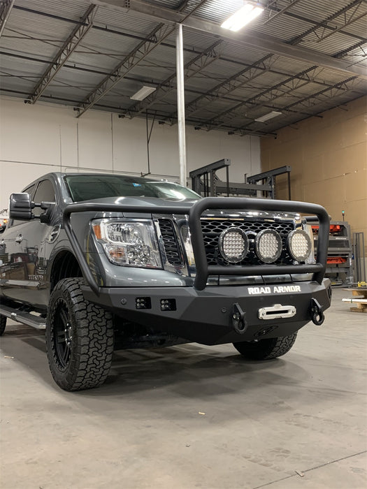 Road Armor 7162F5B Stealth Winch Front Bumper; Lonestar Guard; Texture Black; - Truck Part Superstore