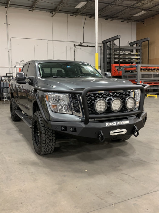 Road Armor 7162F5B Stealth Winch Front Bumper; Lonestar Guard; Texture Black; - Truck Part Superstore