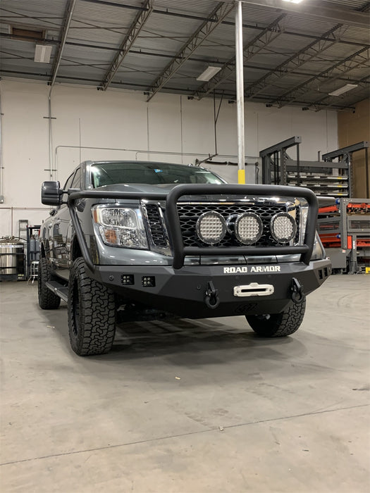 Road Armor 7162F5B Stealth Winch Front Bumper; Lonestar Guard; Texture Black; - Truck Part Superstore