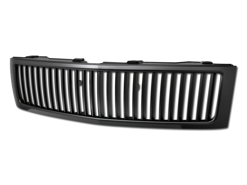 Armordillo USA 7165878 2007-2013 Chevy Silverado 1500 Vertical Style Front Grille (Matte Black) - Truck Part Superstore