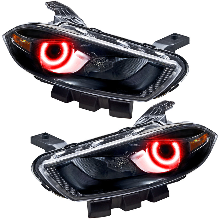 Oracle Lighting 7169-003 SMD Pre-Assembled Headlights, Halogen, Black, Red - Truck Part Superstore