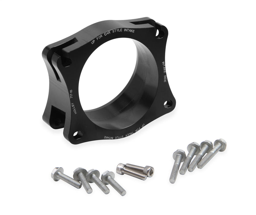 Holley 717-15 Throttle Body Angled Adapter - Truck Part Superstore
