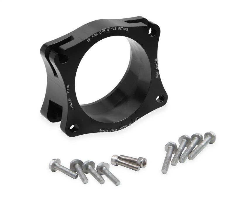 Holley 717-15 Throttle Body Angled Adapter - Truck Part Superstore