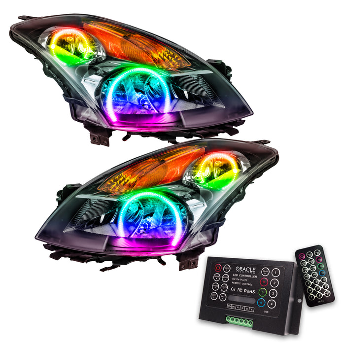 Oracle Lighting 7170-333 SMD Pre-Assembled Headlights, Black Bezel, ColorSHIFT 2.0 - Truck Part Superstore