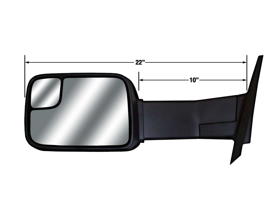 Cipa USA 71711 Extendable Replacement Mirror - Truck Part Superstore