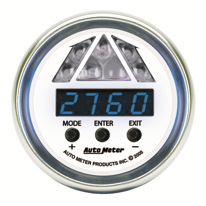 AutoMeter 7187 GAUGE; SHIFT LIGHT; DIGITAL RPM W/BLUE LED LIGHT; DPSS LEVEL 1; C2 - Truck Part Superstore