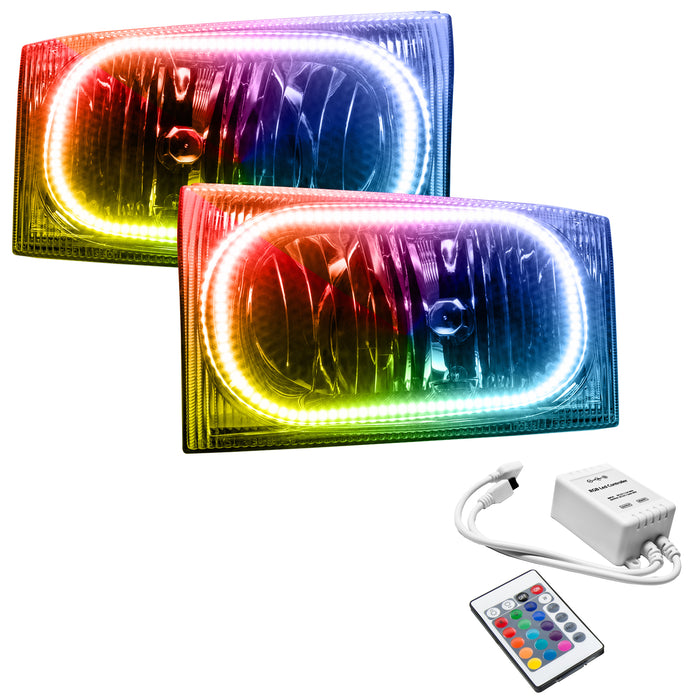 Oracle Lighting 7199-504 LED Pre-Assembled Headlights, ColorSHIFT - Simple - Truck Part Superstore