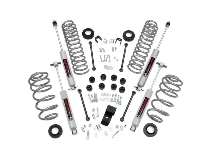 Rough Country 643.2 3.25 Inch Jeep Suspension Lift Kit 4 Cyl 04-06 Wrangler TJ Unlimited Rough Country - Truck Part Superstore
