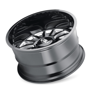 CALI OFF-ROAD 9110-2236BM SUMMIT (9110) GLOSS BLACK/MILLED SPOKES 20X12 6x135 -51mm 87.1mm - Truck Part Superstore