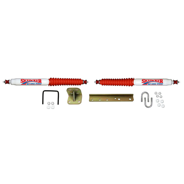 Skyjacker 7200 Steering Stabilizer Dual Kit 55-58 Jeep Willys 59-60 Jeep CJ6 59-60 Jeep CJ5 66-75 Jeep CJ6 66-83 Jeep CJ5 66 Jeep CJ3 76-86 Jeep CJ7 81-85 Jeep Scrambler 87-95 Jeep Wrangler Skyjacker - Truck Part Superstore