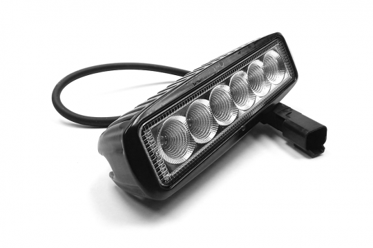Southern Truck 72006 6.0 Inch LED Light Bar 18W Flood DT Harness 79900 2,880 Lumens Each Southern Truck Lifts - Truck Part Superstore