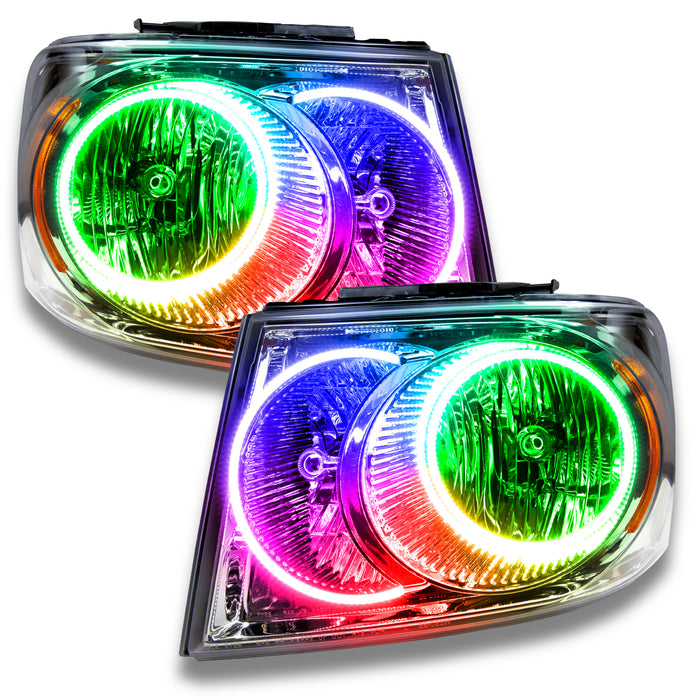 Oracle Lighting 7201-334 SMD Pre-Assembled Headlights, Chrome Bezel, ColorSHIFT - No Controller - Truck Part Superstore