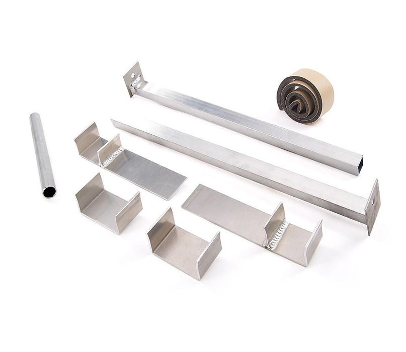 Be Cool 72012 Universal Single Core Radiator Mounting Kit Natural Finish Aluminum Be Cool Radiator - Truck Part Superstore