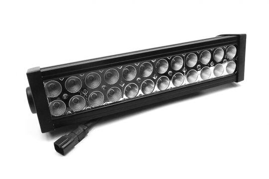 Southern Truck 72015 12.0 Inch LED Light Bar Chrome Series Double Row Straight Combo Flood/Beam 72W DT Harness 6,480 Lumens Southern Truck Lifts - Truck Part Superstore
