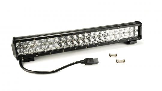 Southern Truck 72021 20.0 Inch LED Light Bar Chrome Series Double Row Straight Combo Flood/Beam 120W DT Harness 10,800 Lumens Adjustable Base Mounts Southern Truck Lifts - Truck Part Superstore