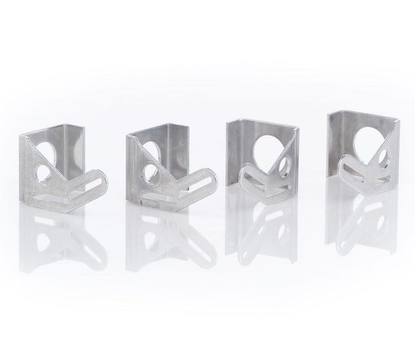 Be Cool 72031 Natural Finish Aluminum Mounting Brackets Set of 4 For 13 Inch Fan Installation Be Cool Radiator - Truck Part Superstore