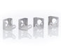 Be Cool 72031 Natural Finish Aluminum Mounting Brackets Set of 4 For 13 Inch Fan Installation Be Cool Radiator - Truck Part Superstore
