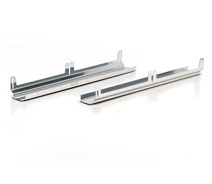 Be Cool 72038 Natural Finish Stainless Steel Dual 11 Inch Fan Mounting Bracket 19 Inch Tall Crossflow Be Cool Radiator - Truck Part Superstore