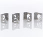 Be Cool 72043 Natural Finish Alum Fan Mntg Brkts for Pin Mount Radiators Set of 4 Be Cool Radiator - Truck Part Superstore