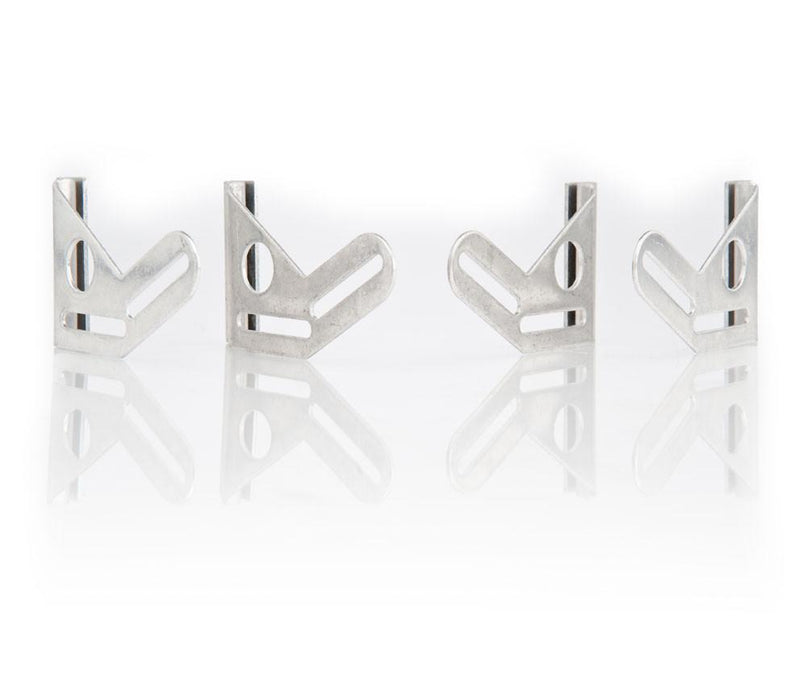 Be Cool 72054 Natural Finish Mounting Brackets for 13 Inch and 16 Inch Electric Fan Installation Set of 4 Be Cool Radiator - Truck Part Superstore