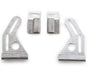 Be Cool 72055 Natural Alum Mnting Brkts for 13 Inch and 16 Inch Fan on 16 Inch Tall Crossflow Set of 4 Be Cool Radiator - Truck Part Superstore