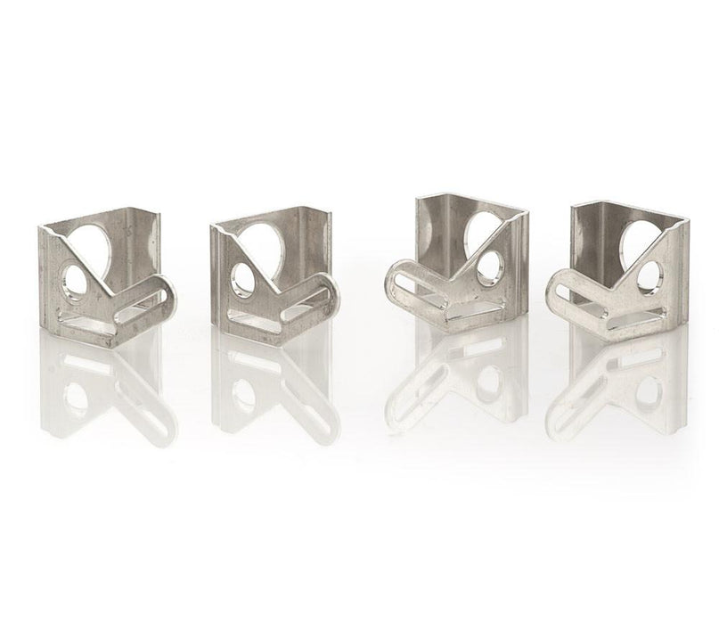 Be Cool 72069 Natural Finish Aluminum Mounting Brackets Set of 4 For 16 Inch Fan Installation Be Cool Radiator - Truck Part Superstore