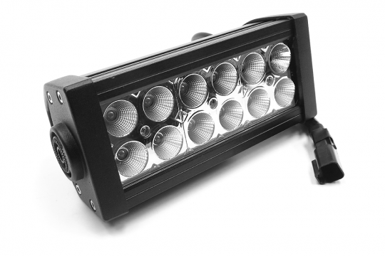 Southern Truck 72075 6.0 Inch LED Light Bar Chrome Series Double Row Straight Combo Flood/Beam 36W DT Harness 3,240 Lumens Southern Truck Lifts - Truck Part Superstore