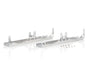 Be Cool 72105 Natural Finish Stainless Fan Brackets for Dual 13 Inch Electric Fans Be Cool Radiator - Truck Part Superstore