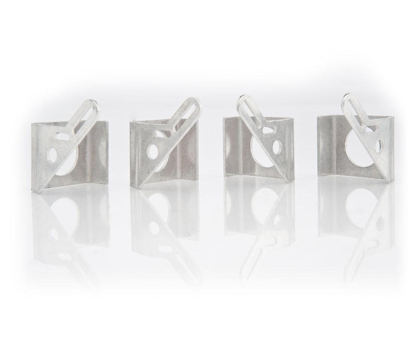 Be Cool 72118 Natural Finish Stainless Steel Mounting Brackets for 13 Electric Fans Set of 4 Be Cool Radiator - Truck Part Superstore