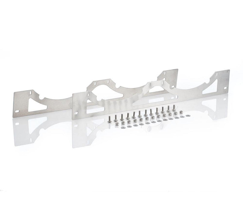 Be Cool 72128 Natural Finish Aluminum Brackets for Dual 12 Inch Electric Fan Installation Be Cool Radiator - Truck Part Superstore