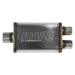 Flowmaster 72198 FlowFX Muffler; 3 in. Center In/2.5 in. Dual Out; Clamp On; 409 Stainless Steel; - Truck Part Superstore