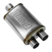 Flowmaster 72198 FlowFX Muffler; 3 in. Center In/2.5 in. Dual Out; Clamp On; 409 Stainless Steel; - Truck Part Superstore