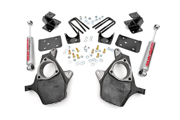Rough Country 722.2 2 Inch/4 Inch Lowering Kit 99-06 Silverado/Sierra 1500 Rough Country - Truck Part Superstore