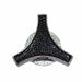 SpeedFx 7220 Fits 1/4 In X 20 Or 5/16 In X 18 Thread Stud Black And Chrome Spinner Large - Truck Part Superstore