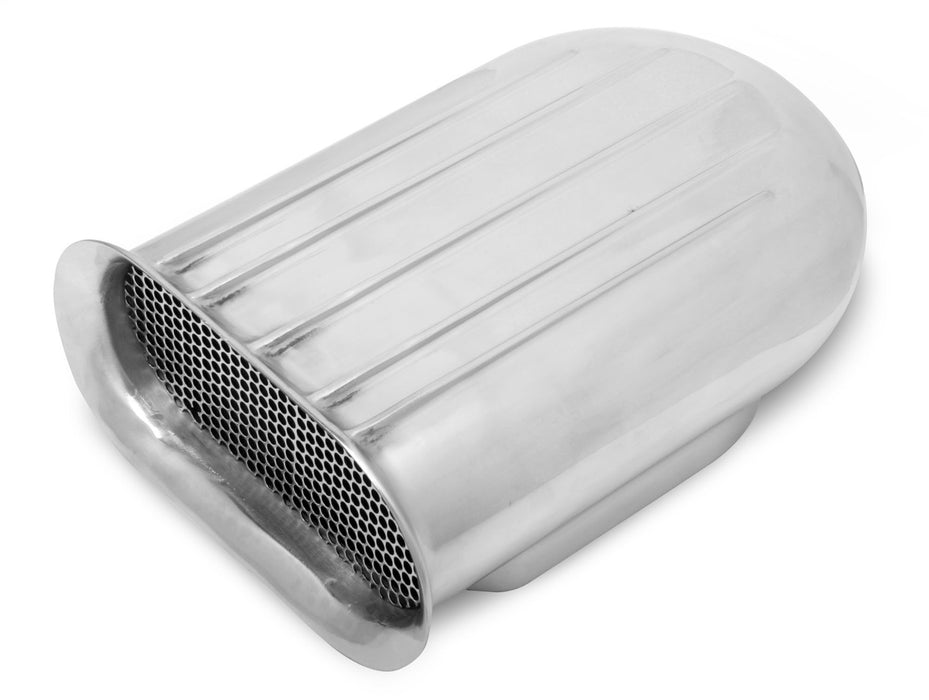 Weiand 7220WND Air Scoop; Hilborn Style; 1x4; 13 in. x 10 in. x 6 in.; Polished Cast Aluminum; - Truck Part Superstore