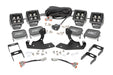 Rough Country 70628DRL Chevrolet LED Fog Light Kit Black Series w/White DRL 11-14 Silverado HD Rough Country - Truck Part Superstore