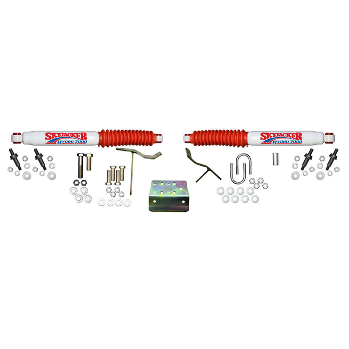 Skyjacker 7239 Steering Stabilizer Dual Kit Incl. Pr. Hydro 7000 Steering Stabilizers w/Red Boots Mounting Brackets Mounting Hardware Skyjacker - Truck Part Superstore