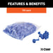 CURT 58280 CURT 58280 18-14 Gauge Blue Scotch Snap Lock Wire Connectors; 100-Pack - Truck Part Superstore