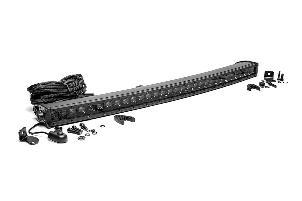 Rough Country 72730BL 30 Inch Curved CREE LED Light Bar Single Row Black Series Rough Country - Truck Part Superstore