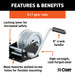 CURT 29428 Hand Crank Win. (1;900 lbs; 8in. Handle) - Truck Part Superstore