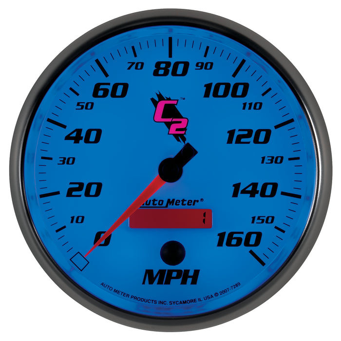 AutoMeter 7289 GAUGE; SPEEDOMETER; 5in.; 160MPH; ELEC. PROGRAMMABLE; C2 - Truck Part Superstore