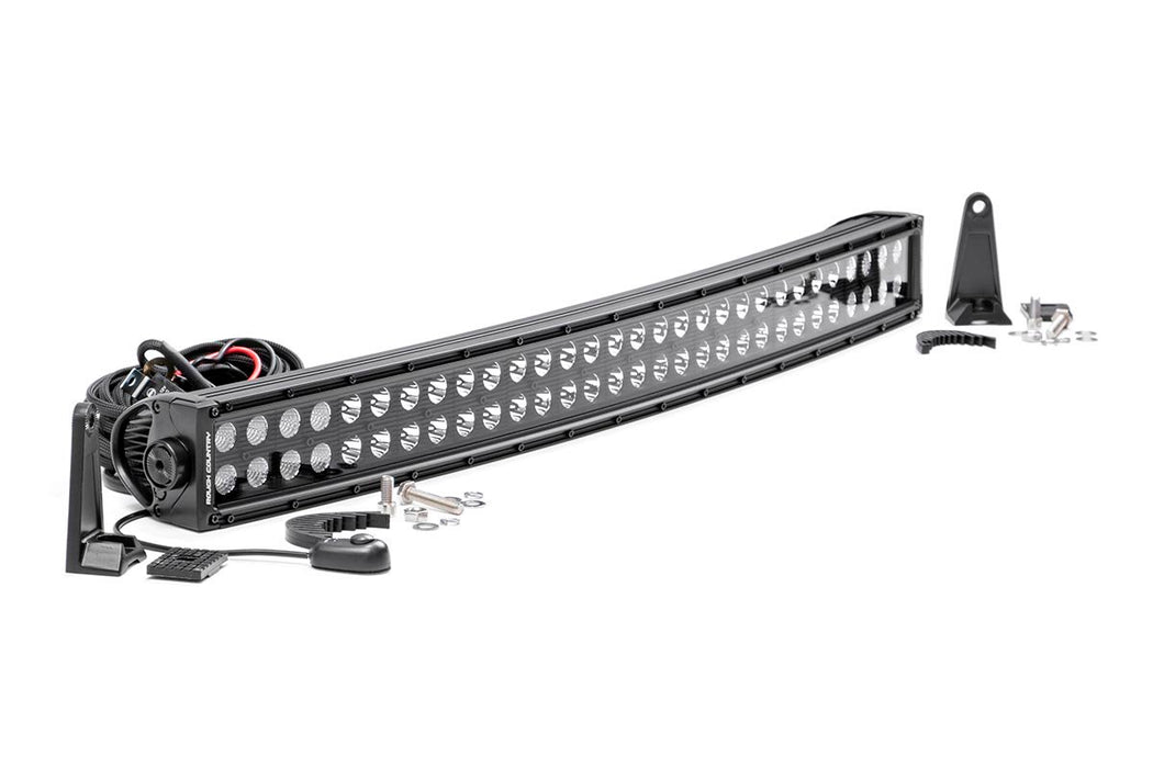 Rough Country 72930BL 30 Inch Curved CREE LED Light Bar Dual Row Black Series Rough Country - Truck Part Superstore
