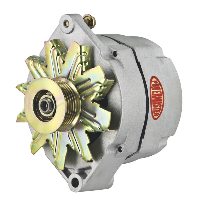 Powermaster Performance 7294-104 Alternator; 12si; 100 Amp; 75 Idle; 6 Groove Pulley; OE Look; Natural; - Truck Part Superstore