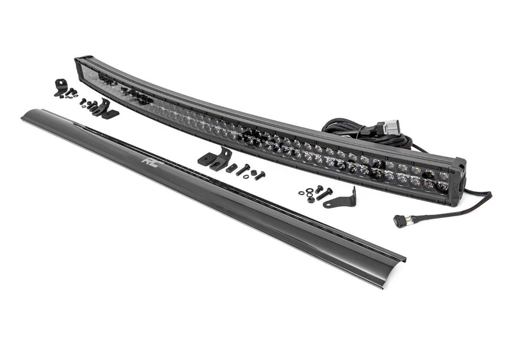 Rough Country 72950BD Curved Cree LED Light Bar 50 Inch Dual Row Black Series w/Cool White DRL Rough Country - Truck Part Superstore