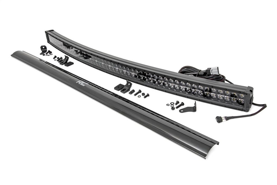Rough Country 72954BD 54 Inch Curved CREE LED Light Bar Dual Row Black Series w/Cool White DRL Rough Country - Truck Part Superstore