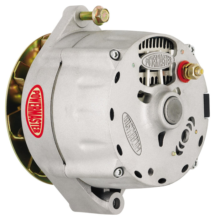 Powermaster Performance 7295 Smooth Look™ Alternator; 12si; 100 Amp; 75 Idle; 1V; Baffle; Natural; - Truck Part Superstore